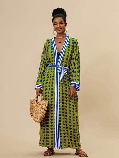 Swimsuit Beach Cover Up dress Sleeve Kaftan Beach Bikinis Cover