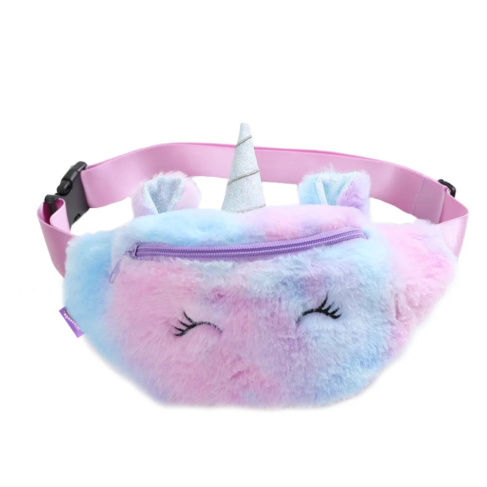 Cartoon School Book Bag Cute 3D Fur Backpacks