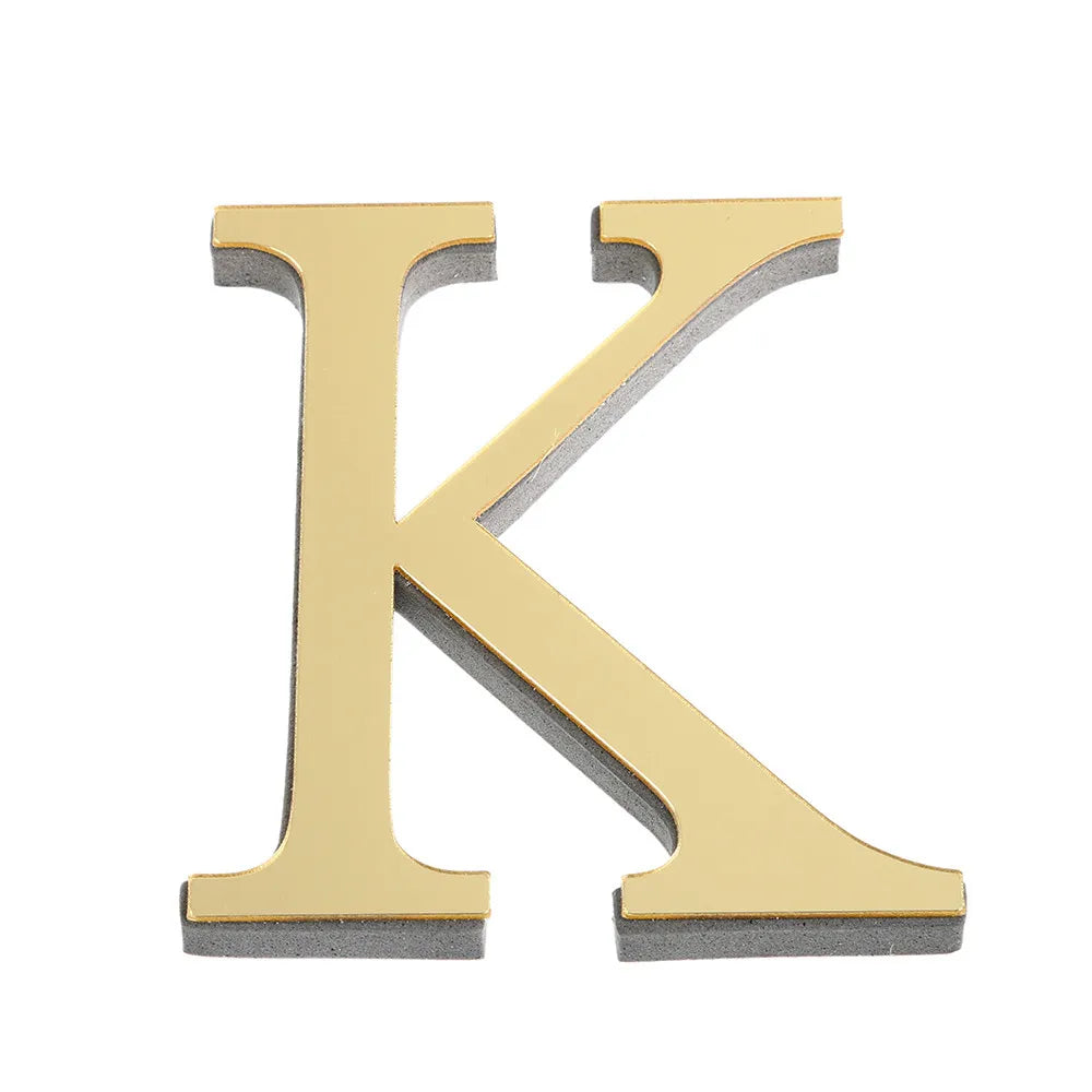 3D Mirror 26 Alphabet Letters Wall Stickers