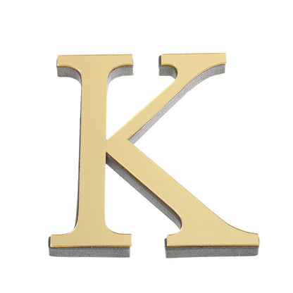 3D Mirror 26 Alphabet Letters Wall Stickers