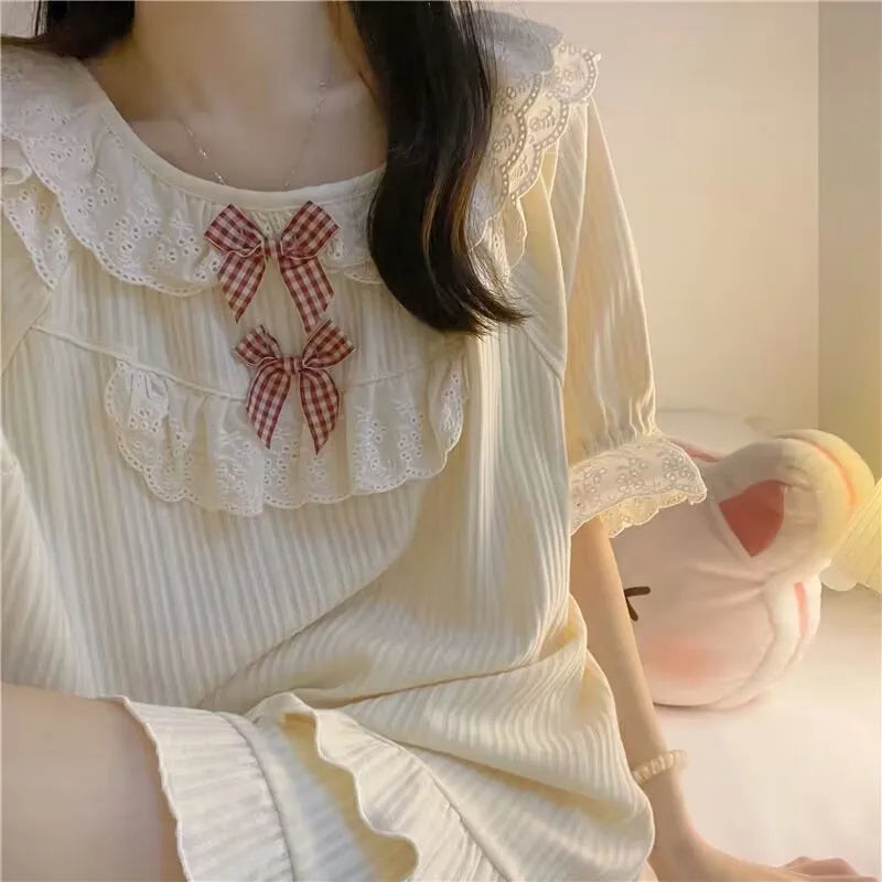 Short-Sleeved Casual Homewear Pajamas