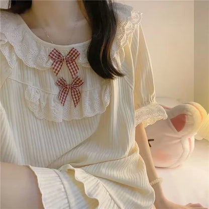Short-Sleeved Casual Homewear Pajamas