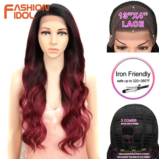 Lace Front Wig Synthetic With Baby Hair Wigs