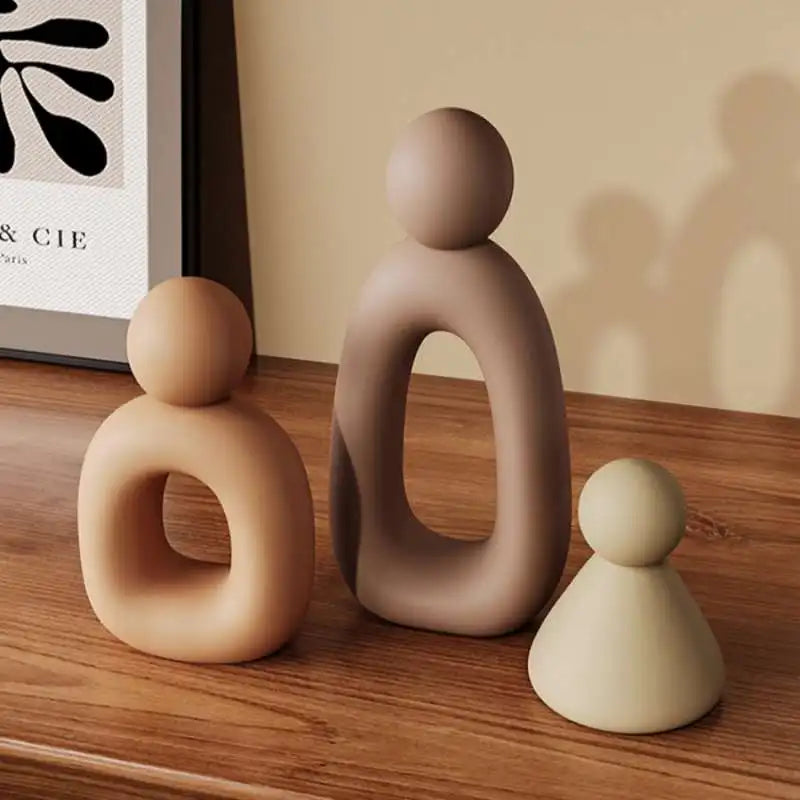 Simple Family Statue Modern Style Home Decor