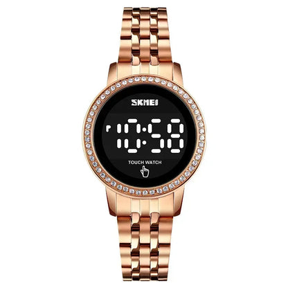 Digital LED Touch Diamond Waterproof Wristwatches