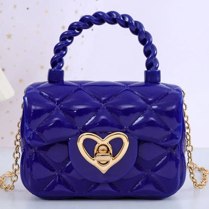 PU Mini Shoulder Bags Heart Coin Wallets Handbags