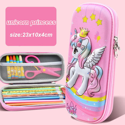 3D Kawaii Pencil Case EVA Large Capacity Waterproof Light Pencil Box