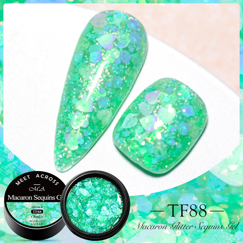 Pink Dried Flower Gel Nail Polish