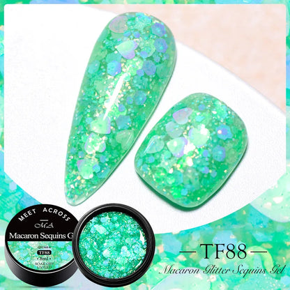 Pink Dried Flower Gel Nail Polish