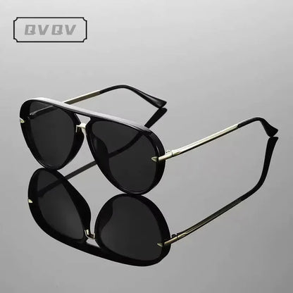Candy Color Trendy Oversized Pilot Alloy Frame Pilot Sun Glasses