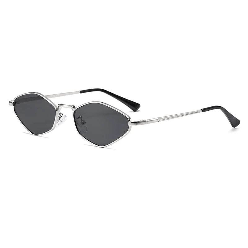 Protective Small Frame Polygon Sunglasses
