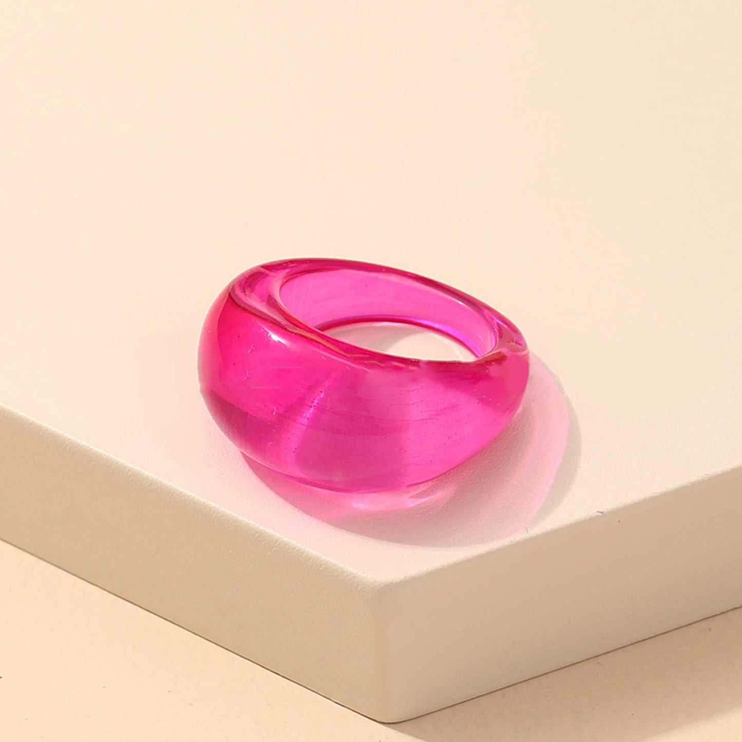 DANA Korean Colorful Acrylic Rings
