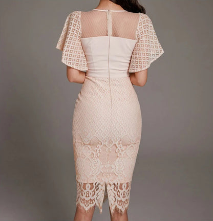 Sexy Elegant Lace Hollow Out Dress