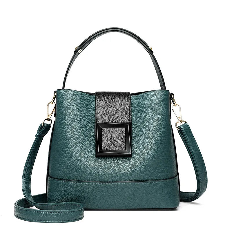 Leather Bucket Shoulder Strap Shoulder Crossbody Bags
