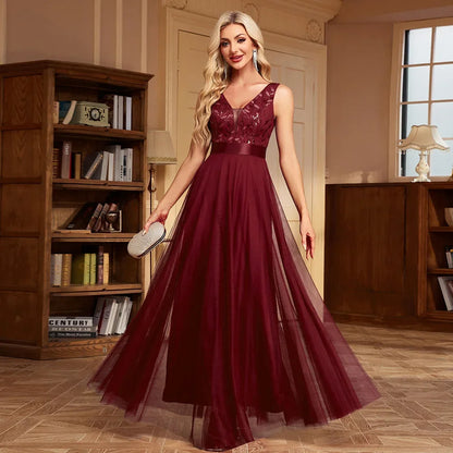 Sexy Prom Bridesmaid Maxi Dress