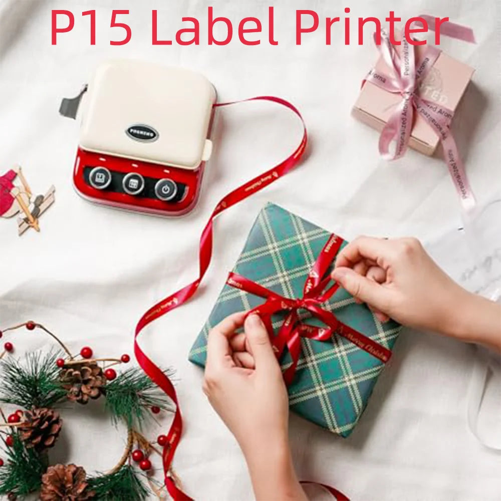 Phomemo P15 Label Printer Gift Label Printer Ribbon Label Printer