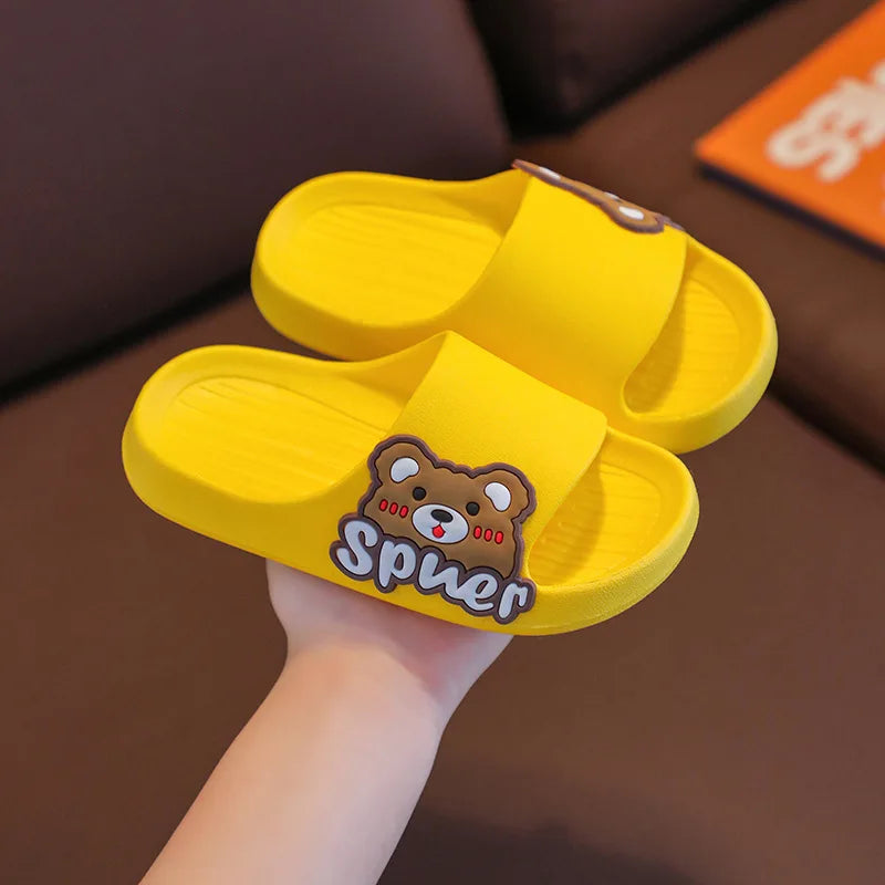 Large Cute Cartoon Toddler Bean Slippers