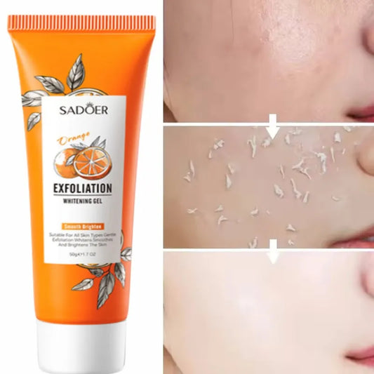 Gel exfoliante facial de naranja, exfoliante corporal coreano
