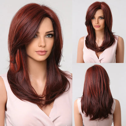 Straight Short Highlights Blonde Hair Wig
