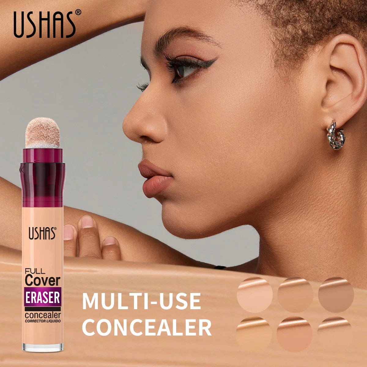 Facial Concealer Sponge Head Matte Liquid Foundation
