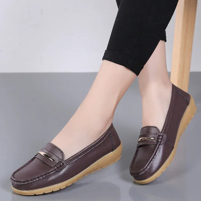 Genuine Leather Flats Moccasins Shoes