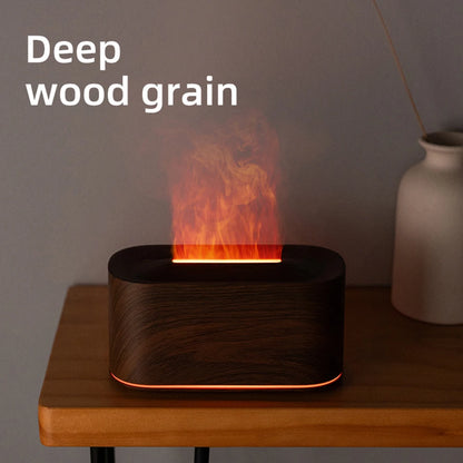 Flame Essential Oil Colorful Flame Diffuser Humidifier