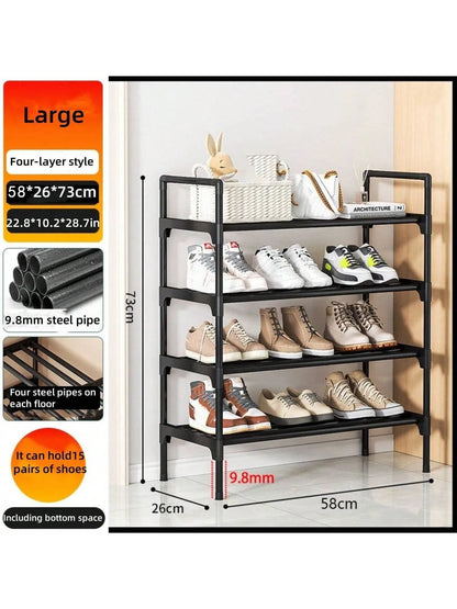 Shoe rack at the entrance of the house