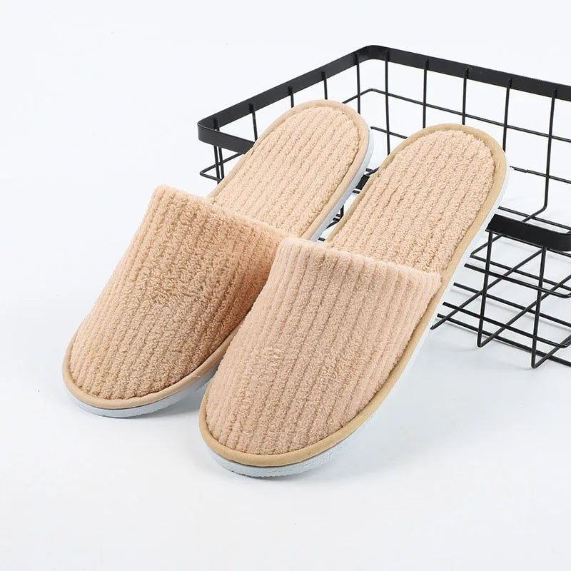 Non-slip Travel Hotel Indoor Guest High Quality Disposable Slippers