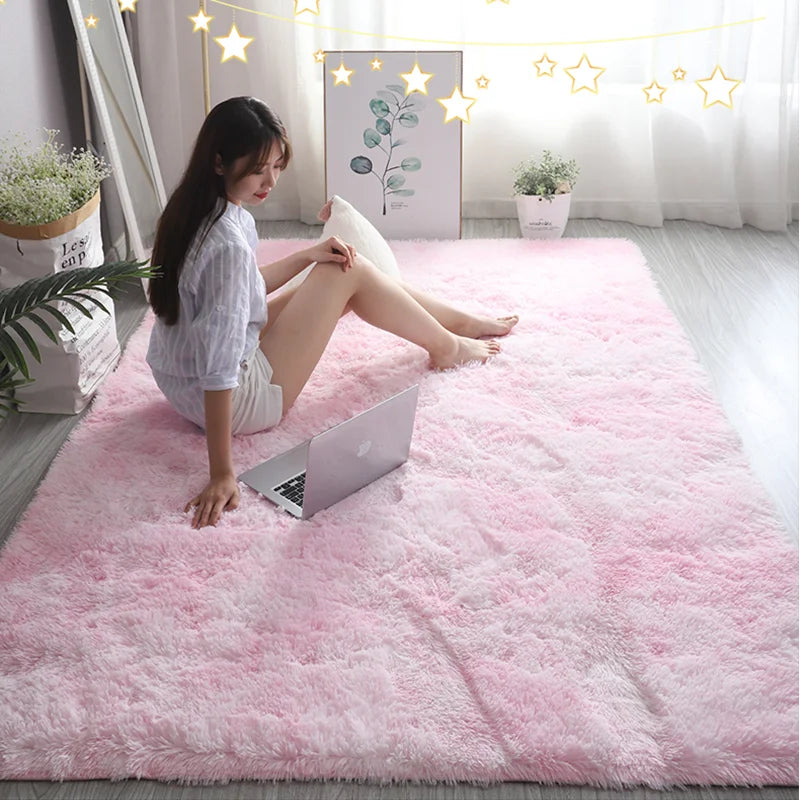Pink Kids Carpet For Girls Bedroom