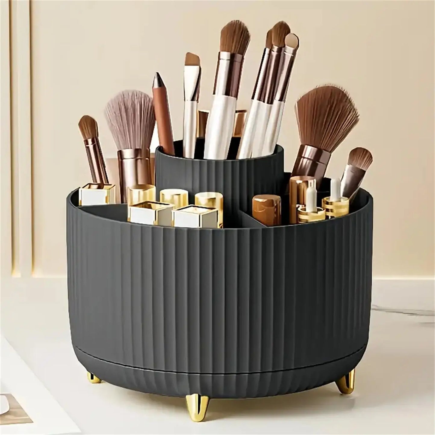 360° Rotating Makeup Organizer Holder for Brushes