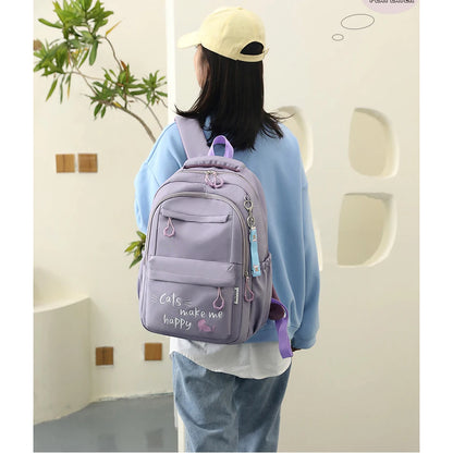 Girl School Bag Backpack Back Pack