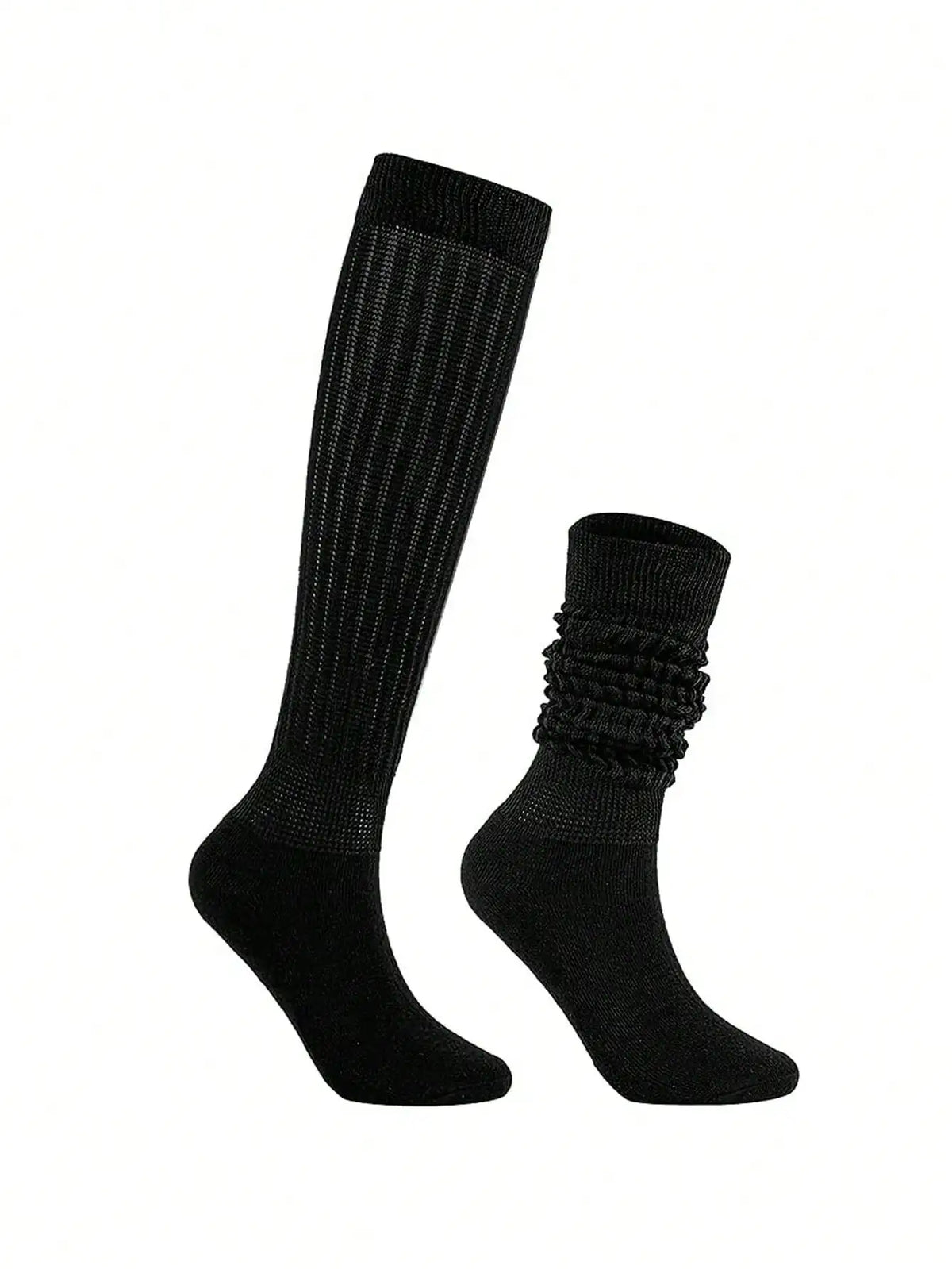 4/8 Pairs Slouch Knit Scrunch Scrunchie crew socks