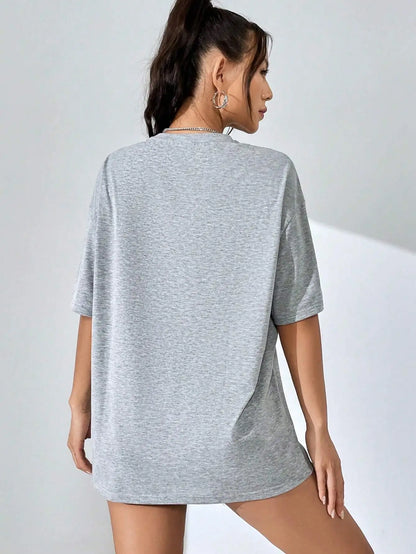 Malibu Beach Letter Street Casual T-shirt