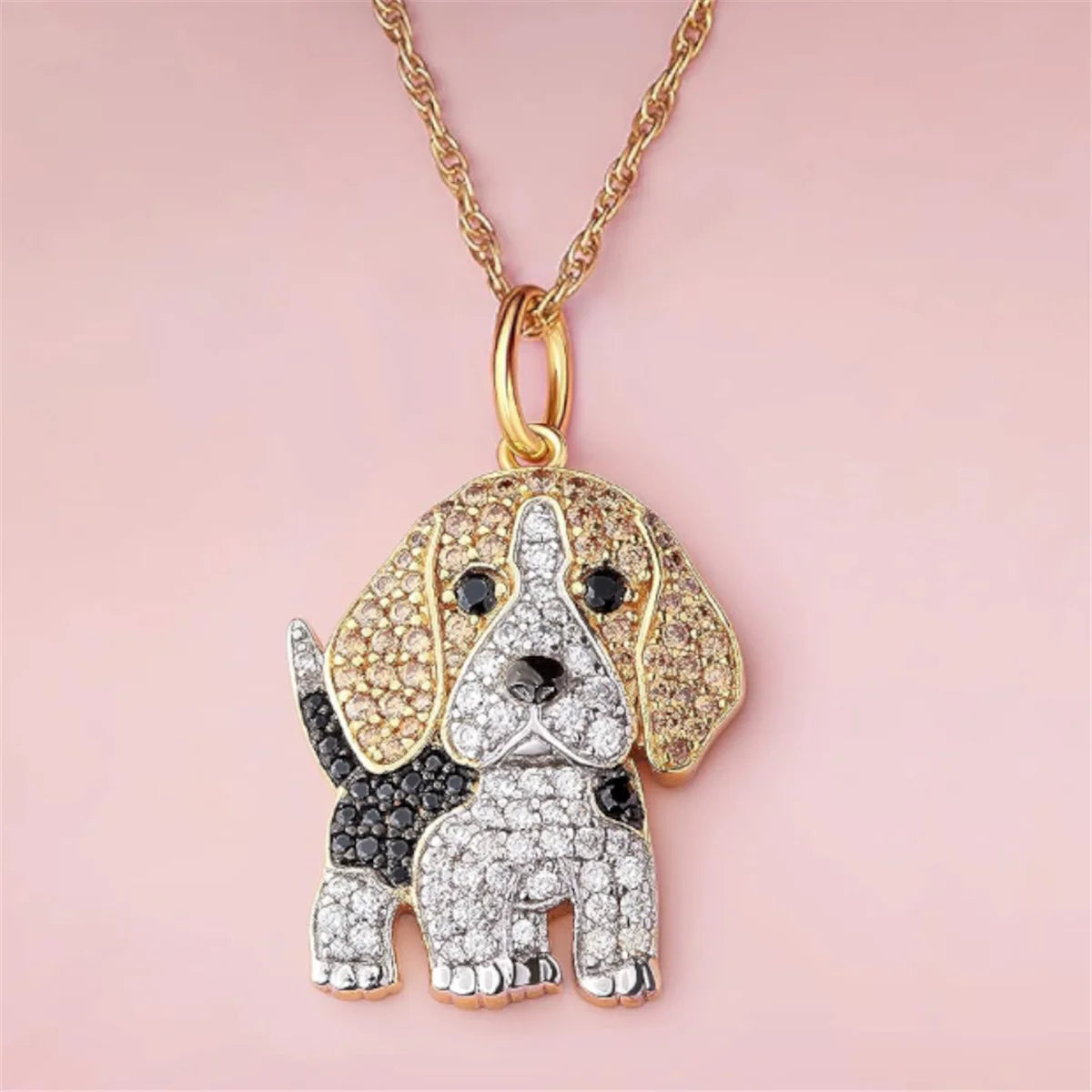 Exquisite Cute Beagle Pendant Necklace Dog Lovers