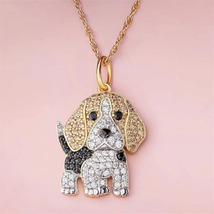 Exquisite Cute Beagle Pendant Necklace Dog Lovers