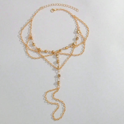 Sexy Handmade Bead Chains Foot Bracelet