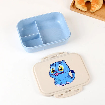 KPOP Demon Hunters Lunch Box Cute Mira Zoey Jinu Portable Plastic Bento Box