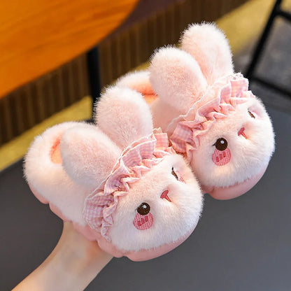 Cotton Winter Indoor Warm and Velvet  Parent-Child Wool Cotton Slippers