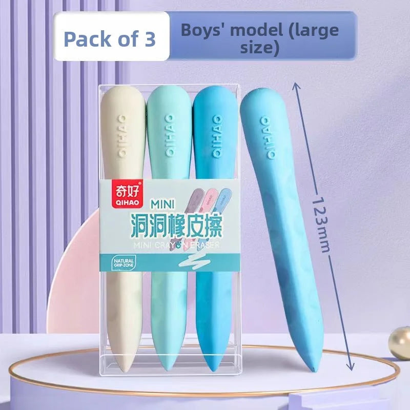 3-5PCS/Box Primary School Students Hole Large Eraser
