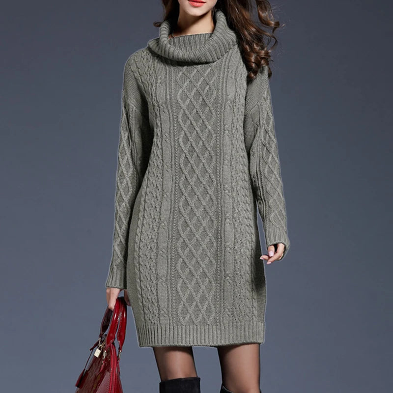 Long Sleeve Winter Over Size Dresse