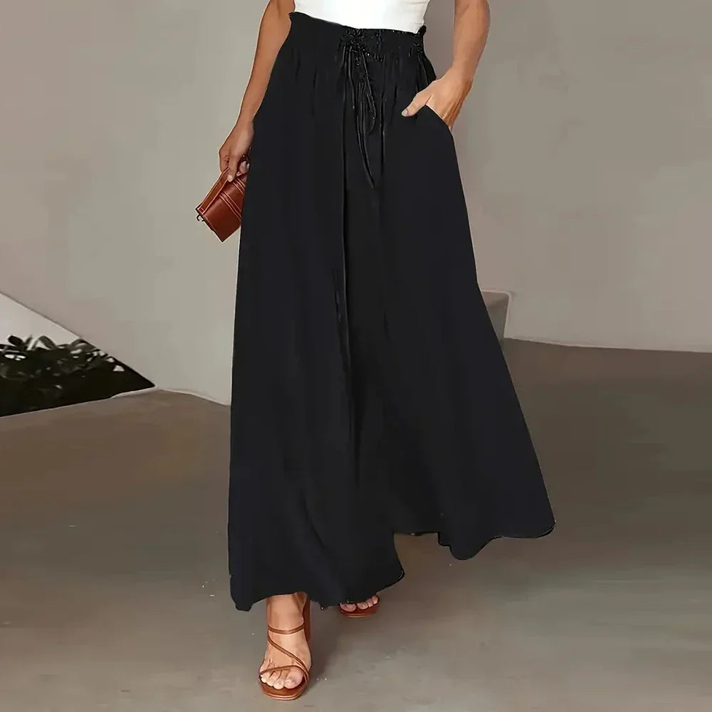 Polka Dot Print Streetwear Wide Leg Pants