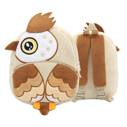 Cartoon cute plush animal backpack school
