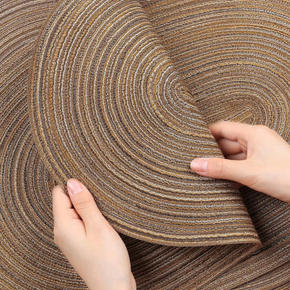 1/4/6/10PCS Dining Tables Natural Woven Oversized Place mats Set