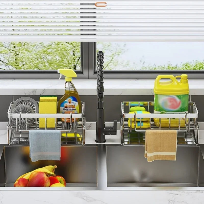 Carbon Steel Sink Sponge Drain Rack