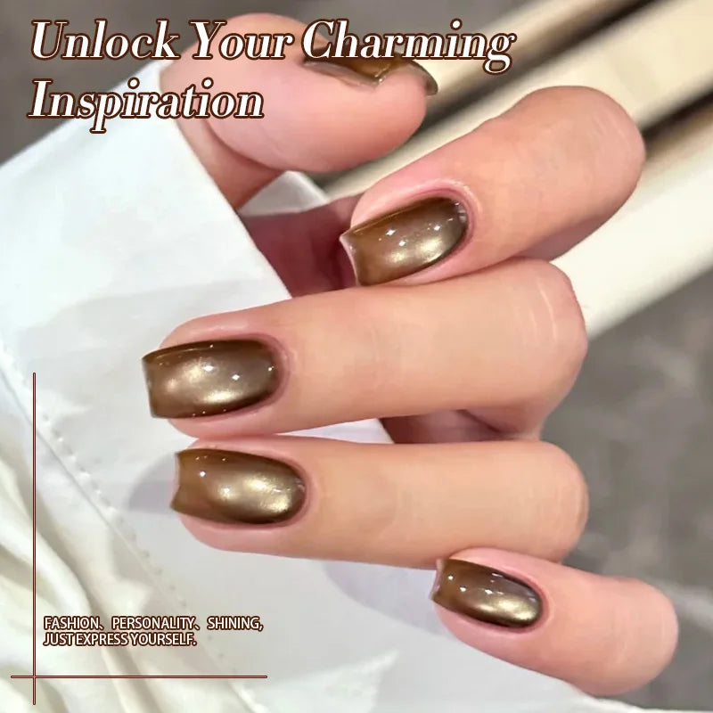 10ml Brown Purple Black Red Cat Magnetic Gel Polish Manicure Soak Off