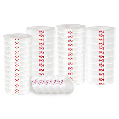 8-12 Rolls Transparent Tape Refills Clear Tape All-Purpose Transparent Glossy Tape