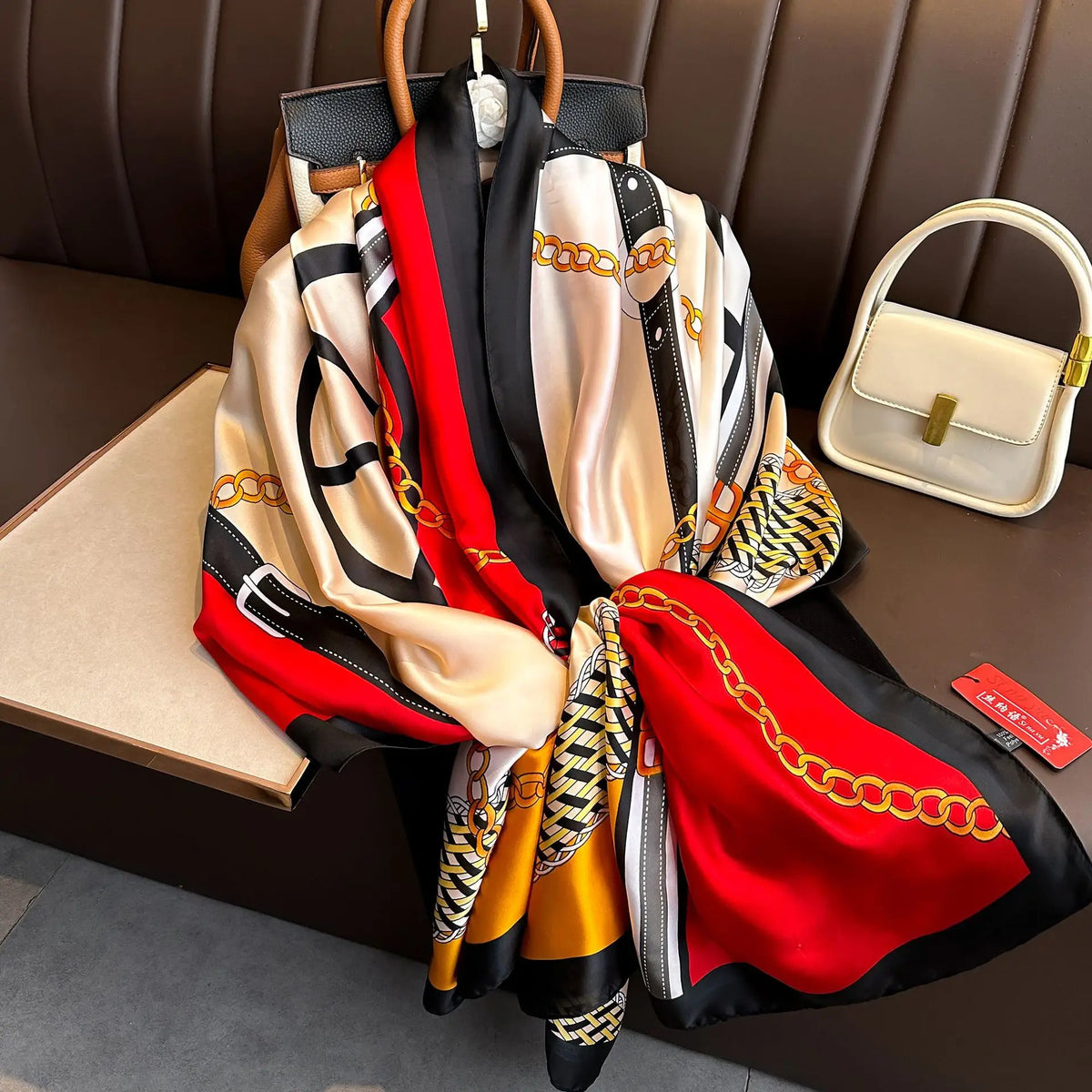 Luxury Silk 180X90CM Long Scarf Popular Silk Headscarf  Shawl