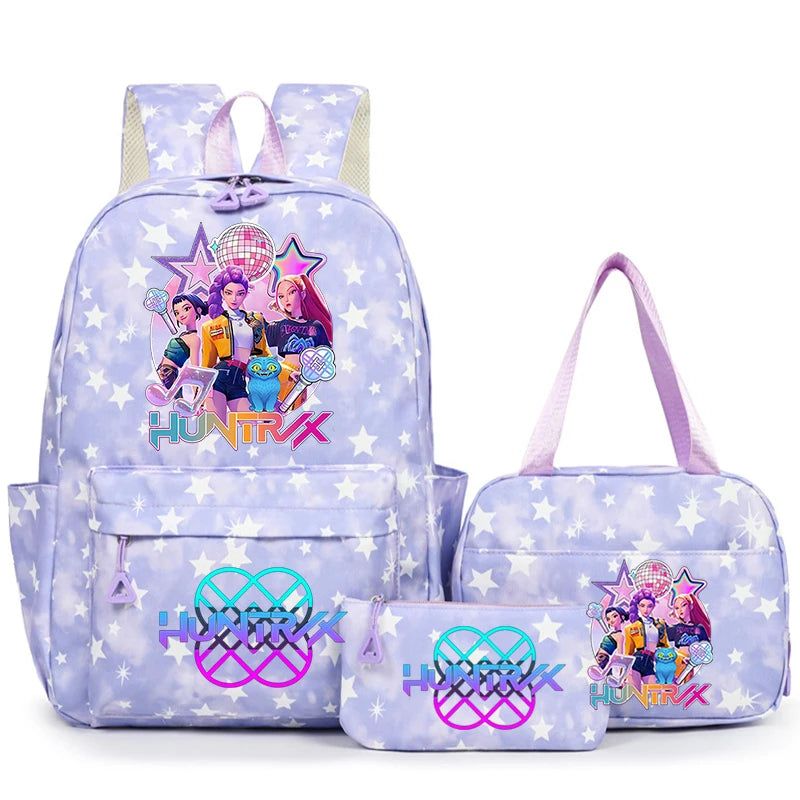 3Pcs/Set KPop Demon Hunter School Bags