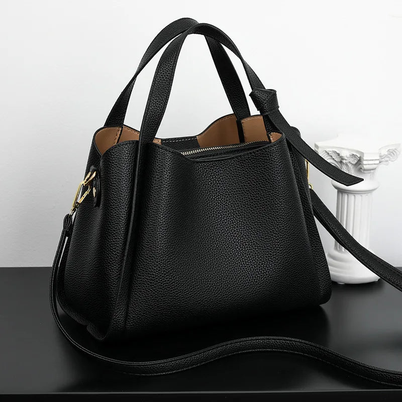 Retro Texture Large Capacity Shoulder Bag