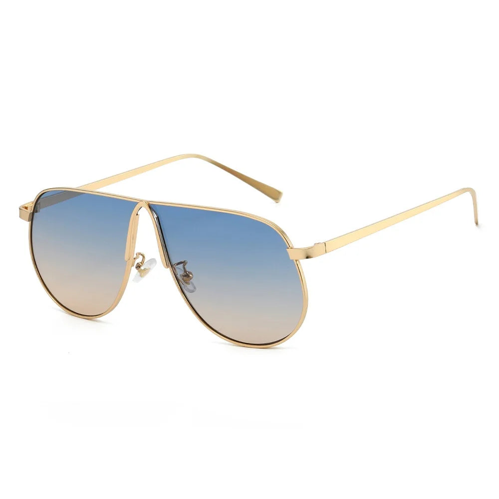 vintage oversized alloy square sunglasses
